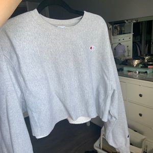 Cropped champion hoodie